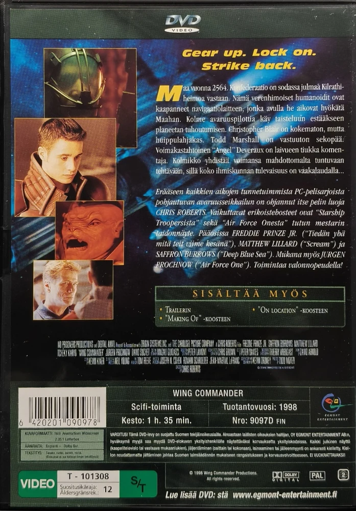 DVD) Wing Commander (1999) SUOMIKANNET/EGMONT