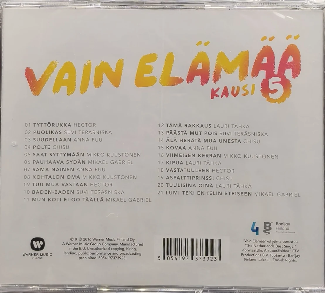 UUSI (CD) Vain Elämää - Kausi 5 (Ensimmäinen Kattaus) 2016