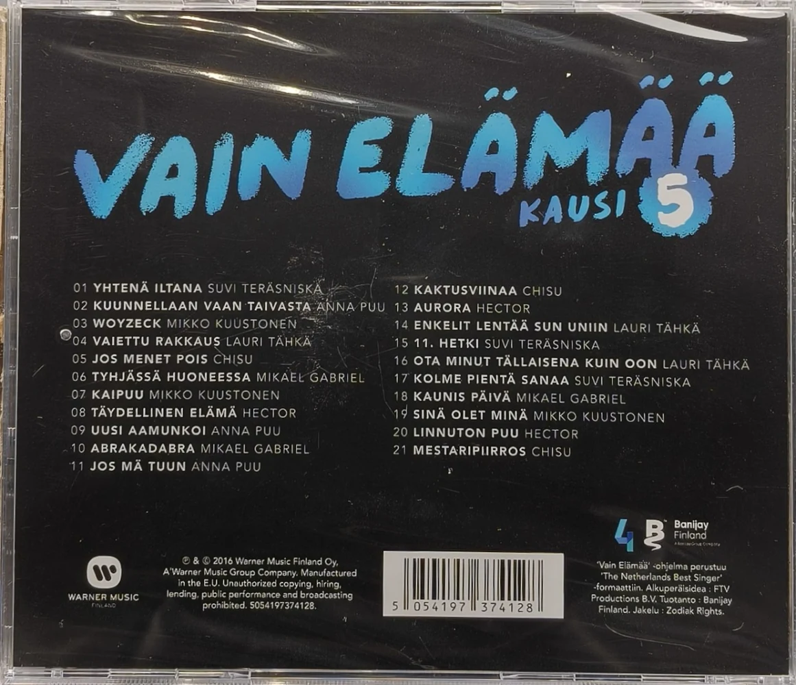 UUSI (CD) Vain Elämää - Kausi 5 (Toinen Kattaus) 2016