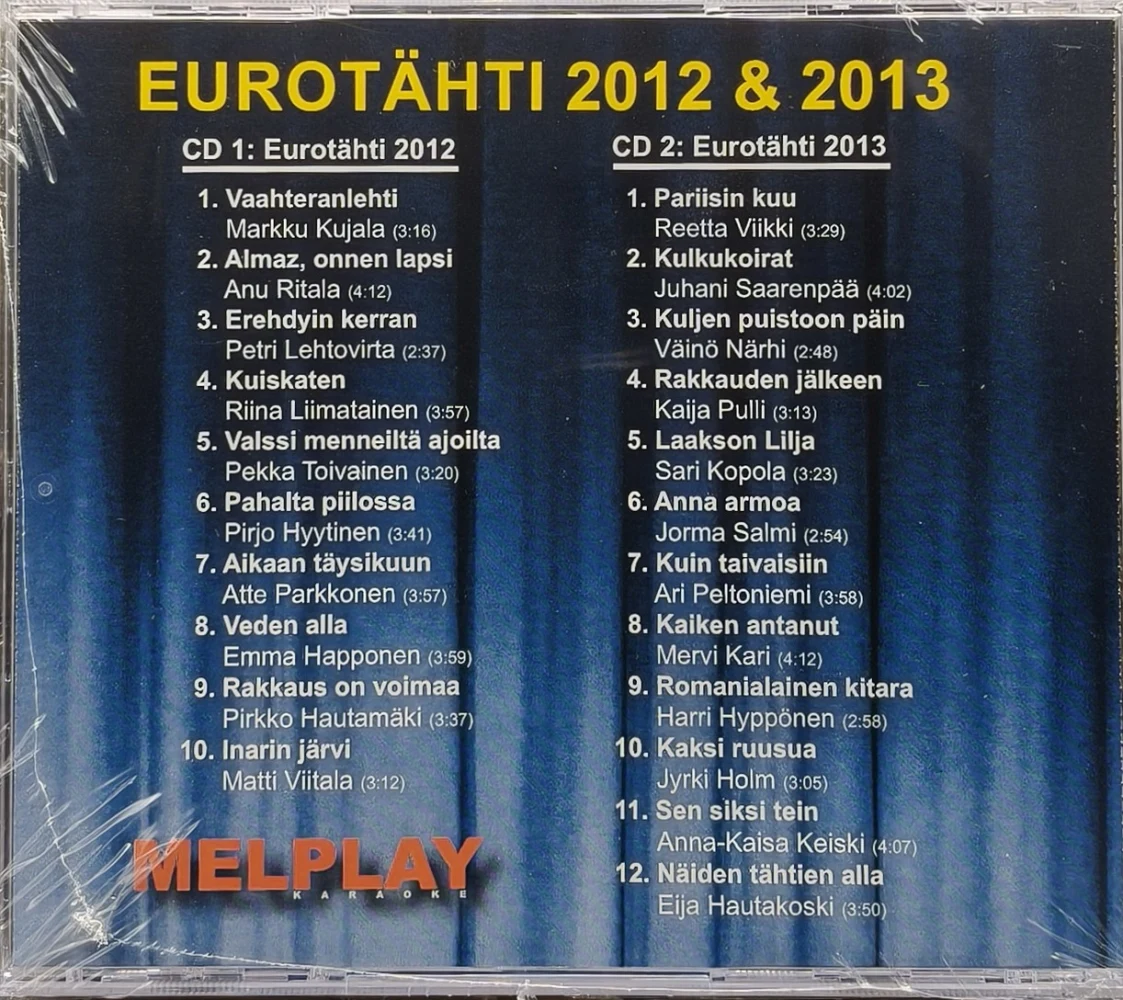 UUSI (2 CD) Eurotähti 2012 & 2013 finalistit