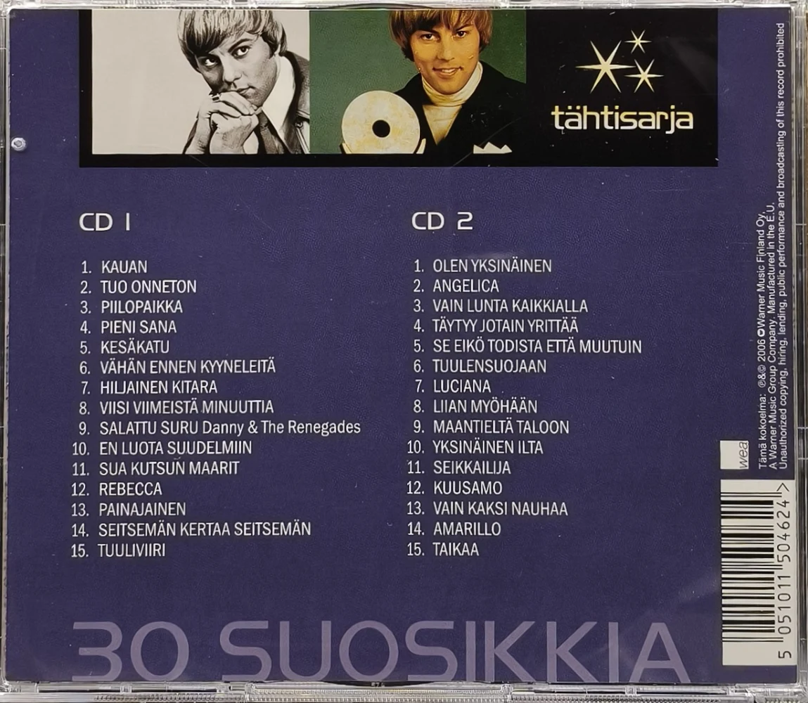 2 CD) Danny – 30 Suosikkia - Tähtisarja (2006)