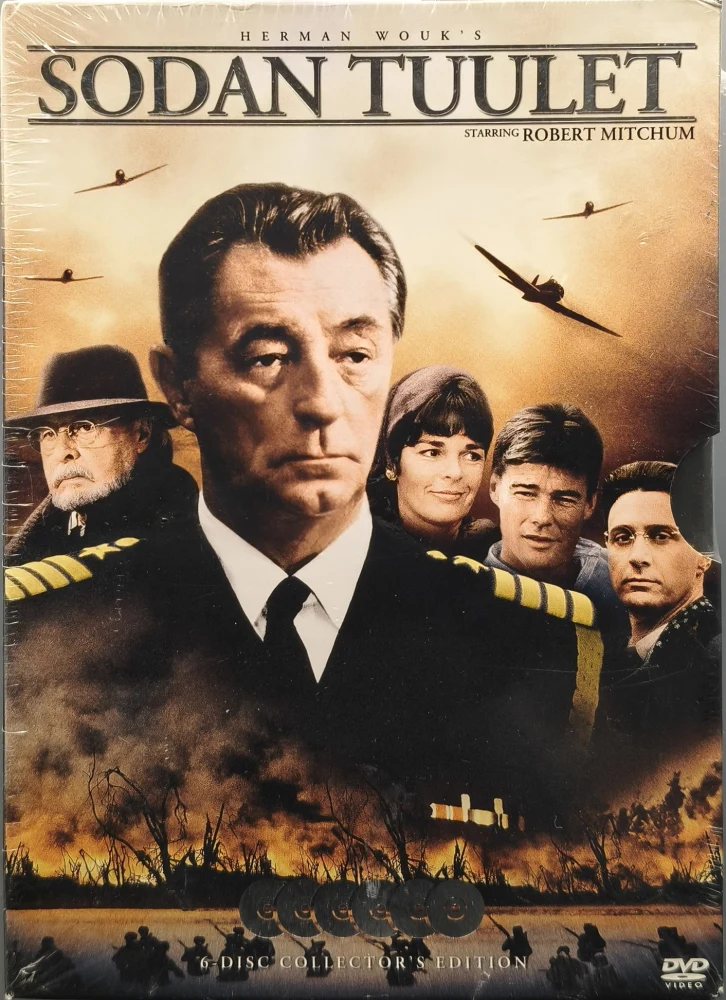 UUSI (6 DVD) Robert Mitchum: Sodan tuulet - Winds of War (1983)