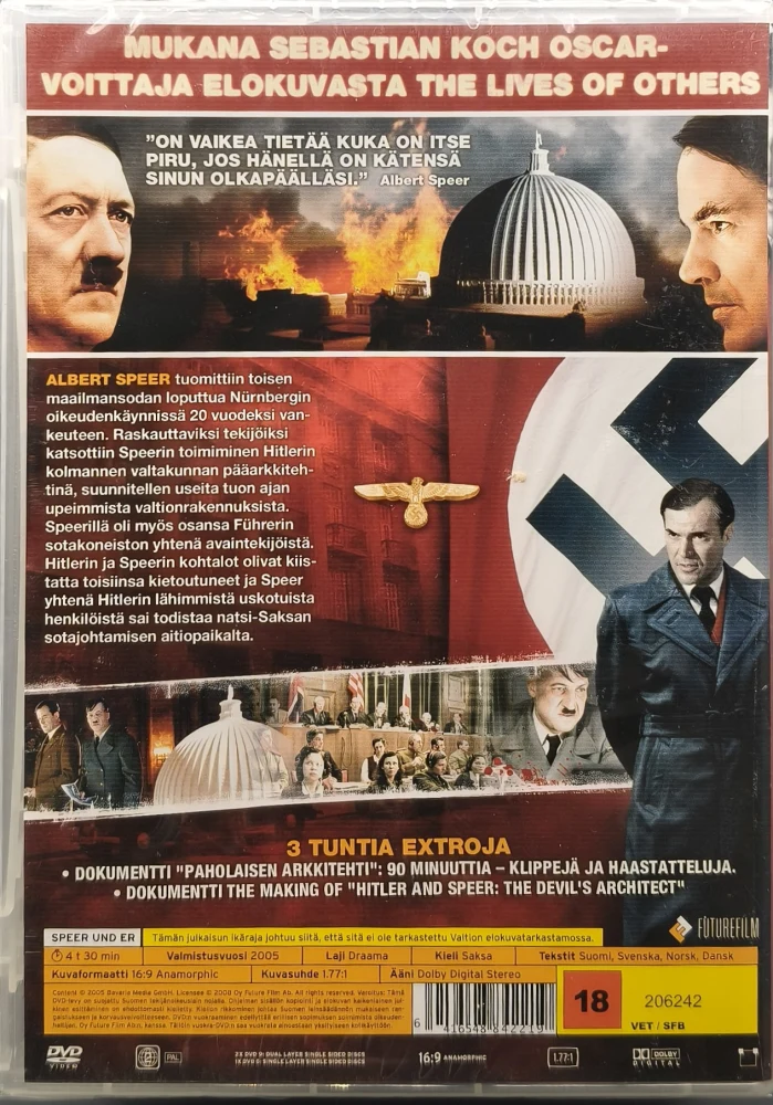 UUSI (3 DVD) Paholaisen arkkitehti - Hitler & Speer 2005