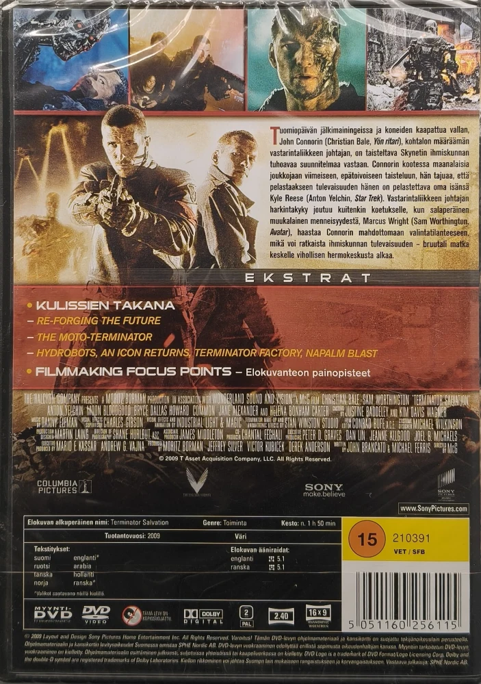 UUSI (DVD) Terminator - Pelastus - Salvation (2009)