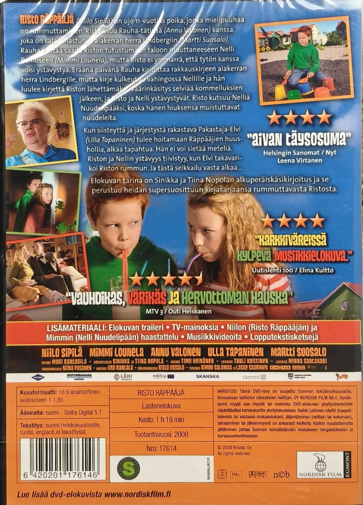 UUSI (DVD) Risto Räppääjä (1) 2008
