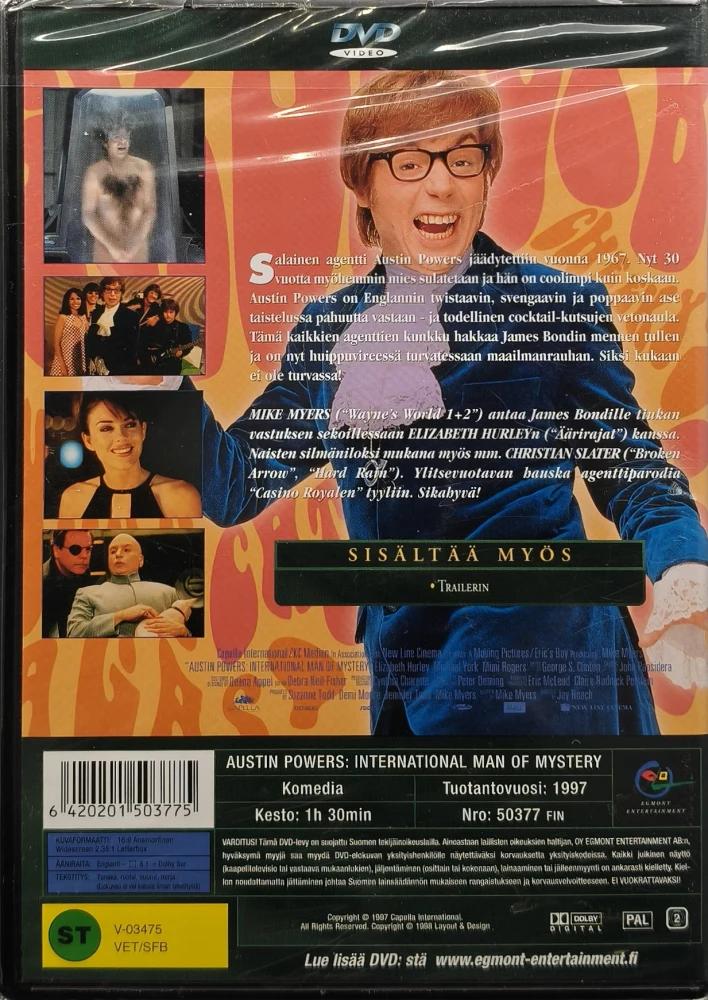 UUSI (DVD) Austin Powers : Kumma Jätkä (1997) EGMONT