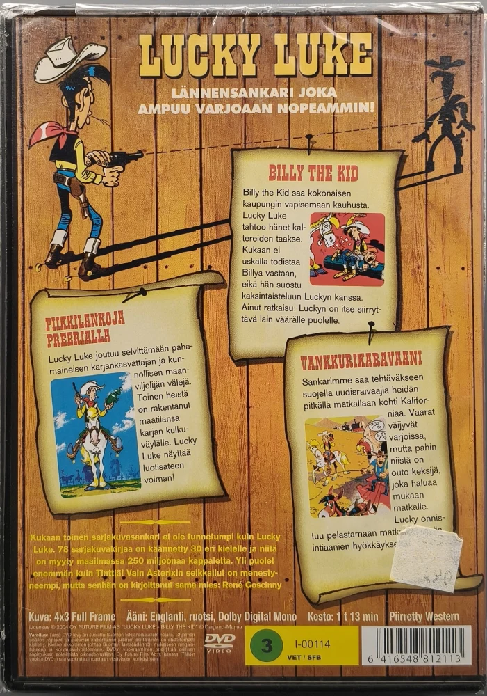 UUSI (DVD) Lucky Luke - Billy The Kid - Pikku nappula