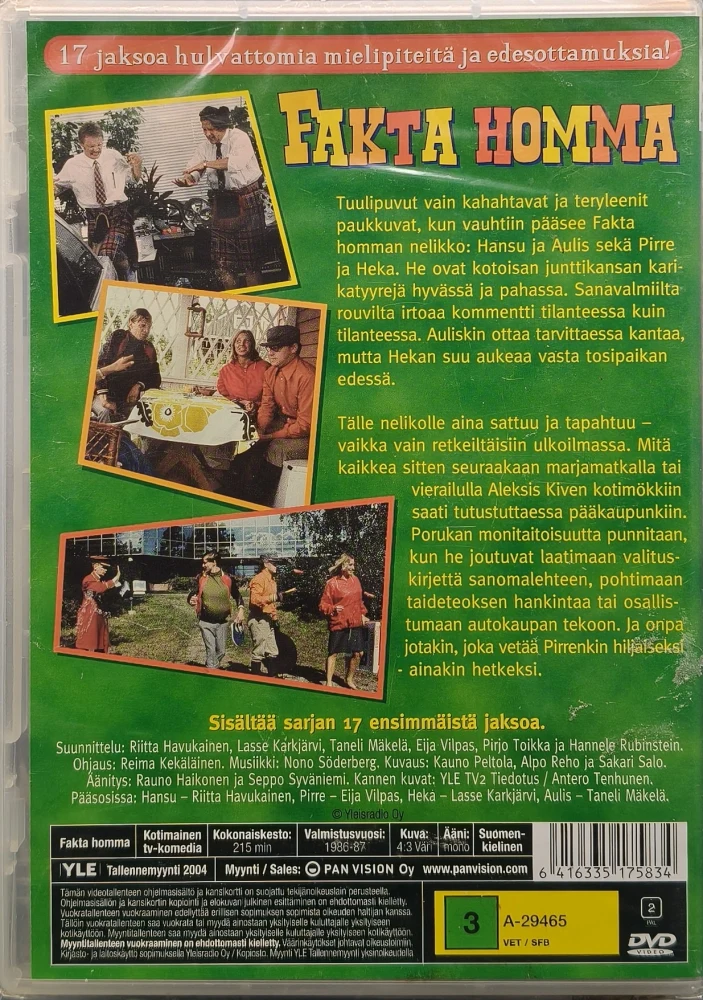 UUSI (DVD) Fakta homma 1. kausi (17 Jaksoa)