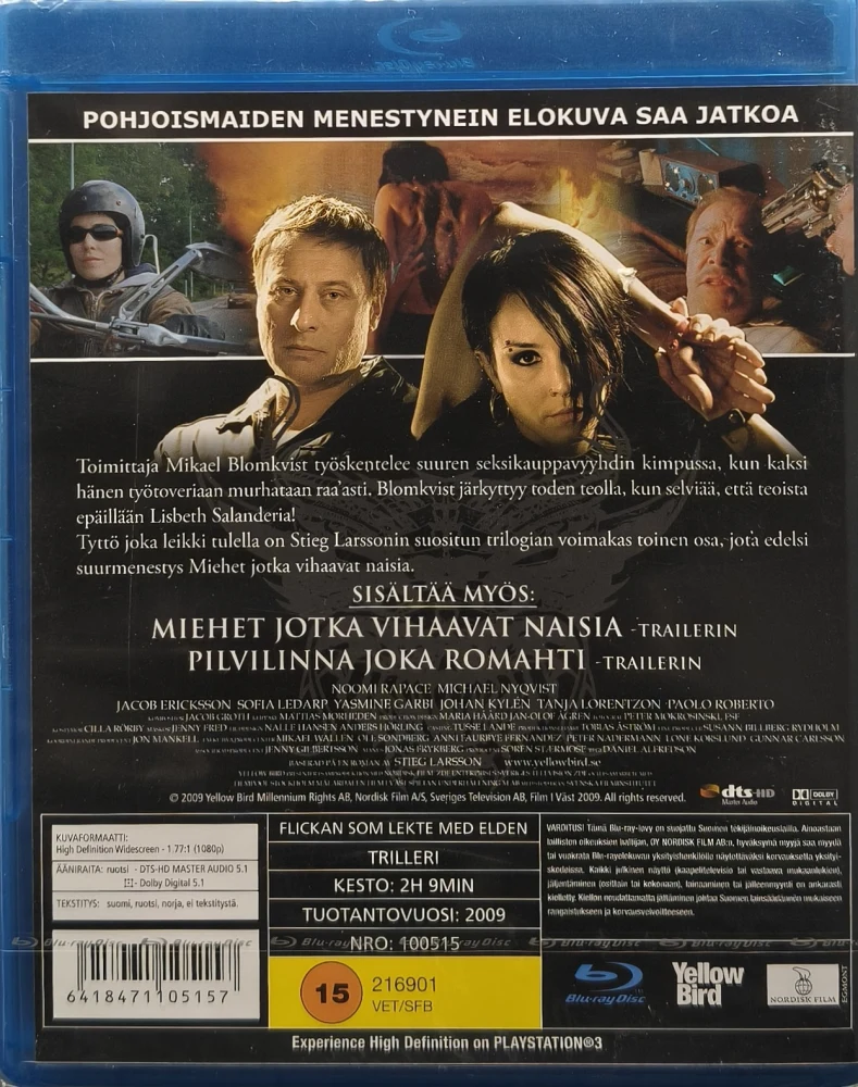 UUSI (3 BLU-RAY) Stieg Larsson: Millennium-trilogia - SUOMIKANNET
