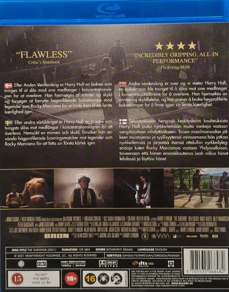BLU-RAY) Ben Foster: The Survivor (2021) SUOMITEKSTIT