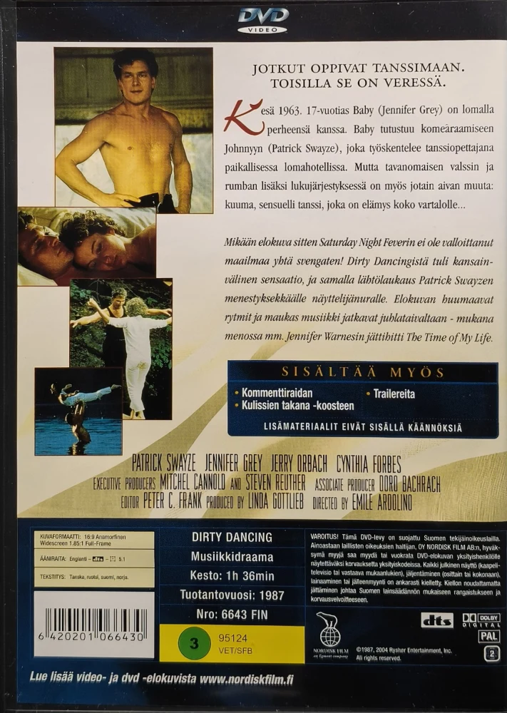 DVD) Kuuma tanssi - Dirty Dancing (1987) SUOMIKANNET