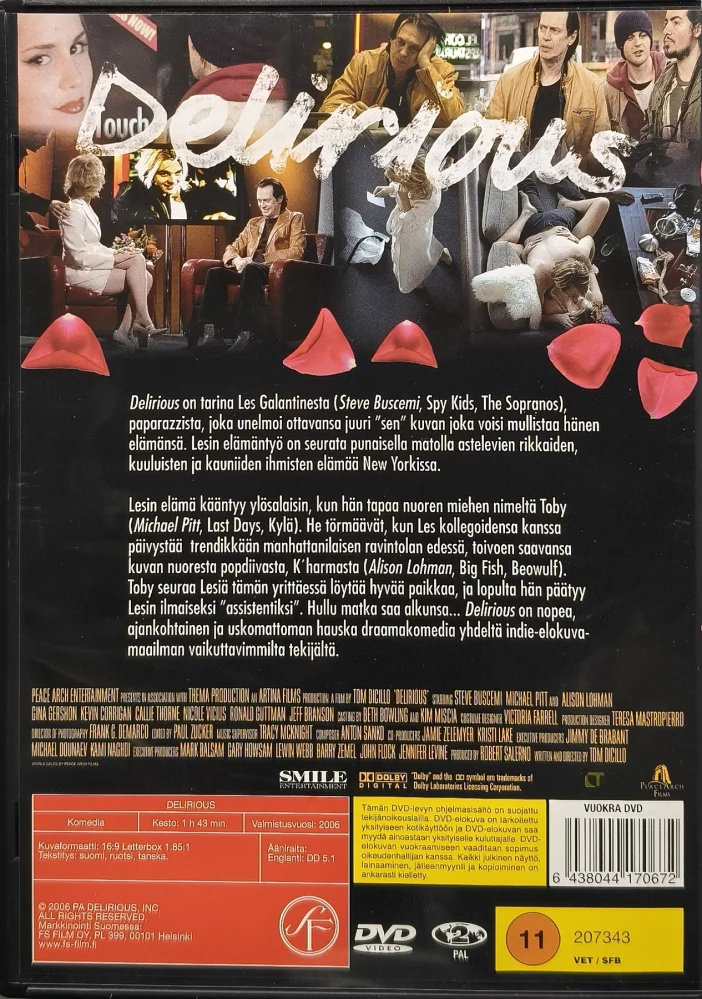 DVD) Delirious (2006) Steve Buscemi, Michael Pitt,