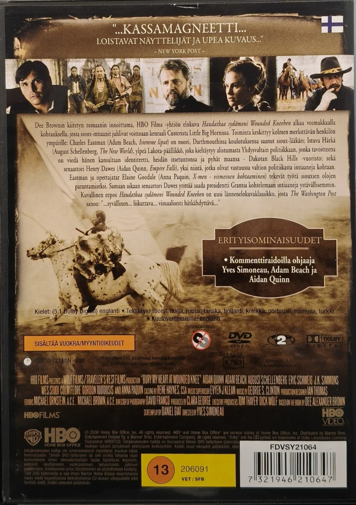 DVD) Haudatkaa sydämeni Wounded Kneehen (2007)
