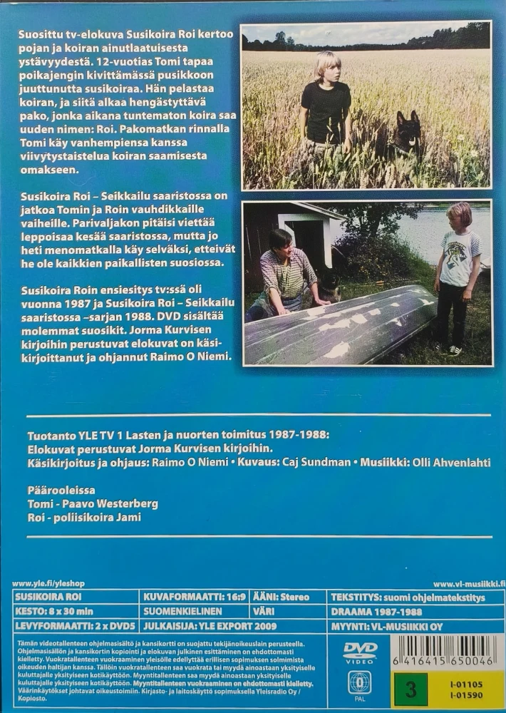 2 DVD) Paavo Westerberg,: Susikoira Roi (1987-88)