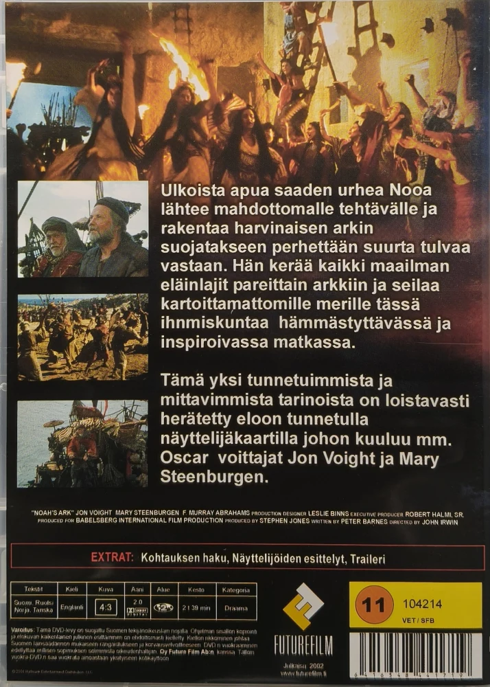 DVD) Jon Voight: Nooan arkki - Noah's Ark (1999) SUOMIKANNET