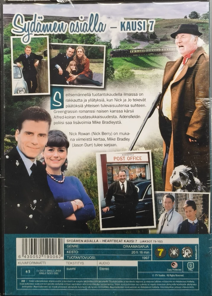 UUSI (5 DVD) Sydämen Asialla - Heartbeat - Kausi 7 (1997)