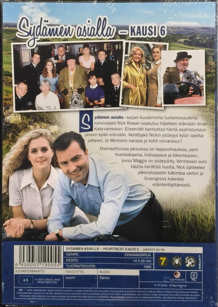 UUSI (4 DVD) Sydämen Asialla - Heartbeat - Kausi 6 (1996)