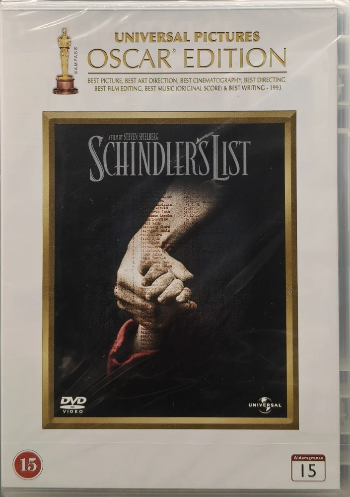 UUSI (DVD) Schindler’s List - Schindlerin lista (1993) OSCAR EDITION