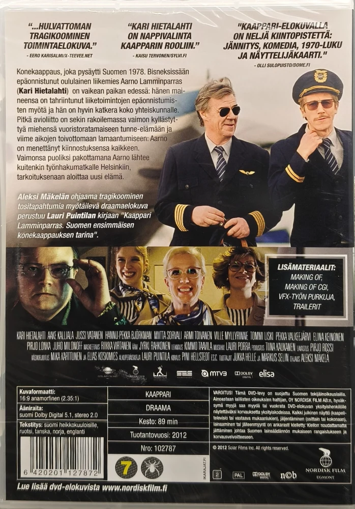 UUSI (DVD) Kaappari (2013) Kari Hietalahti,Jussi Vatanen, Aake Kalliala