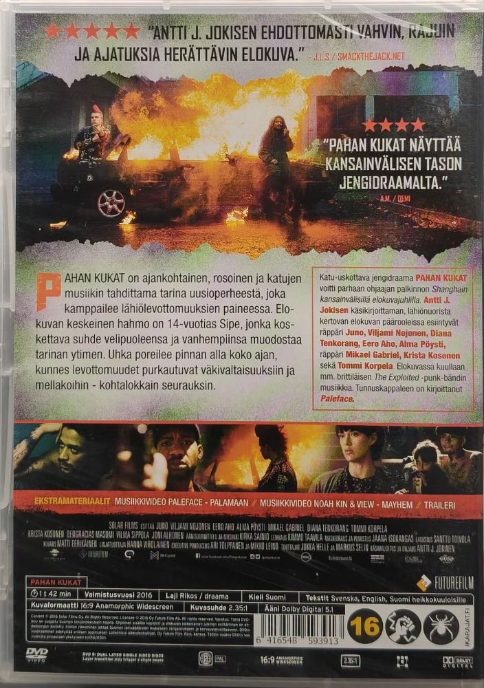 UUSI (DVD) PAHAN KUKAT (2016)