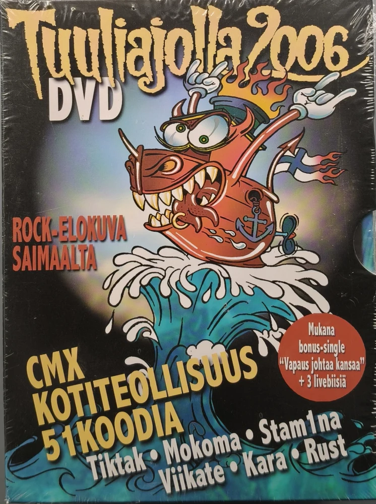 UUSI (DVD) Various – Tuuliajolla 2006 : Rock-elokuva Saimaalta
