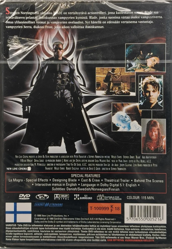 UUSI (DVD) Blade - The Daywalker (1998) SUOMIKANNET