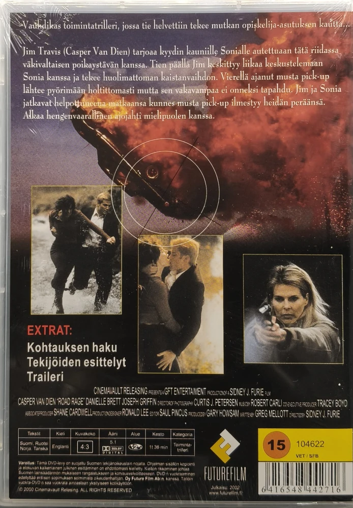 UUSI (DVD) Casper Van Dien: Road Rage (2000) SUOMIKANNET