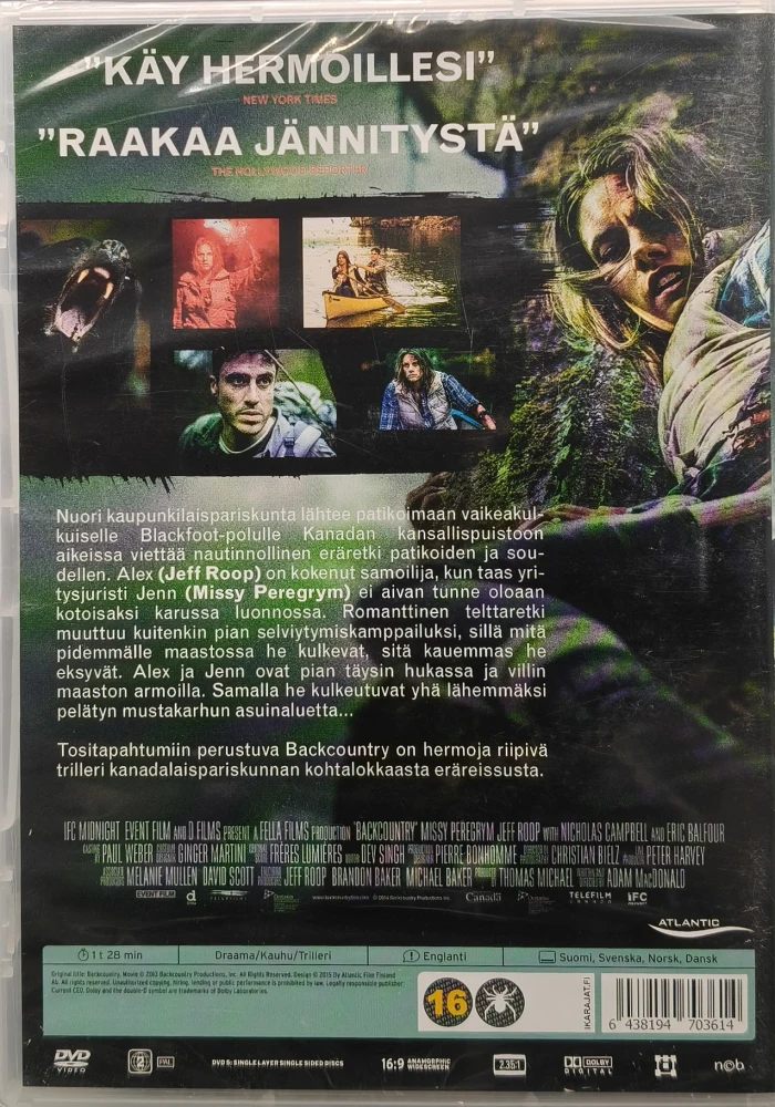 UUSI (DVD) BACKCOUNTRY (2014) SUOMIKANNET