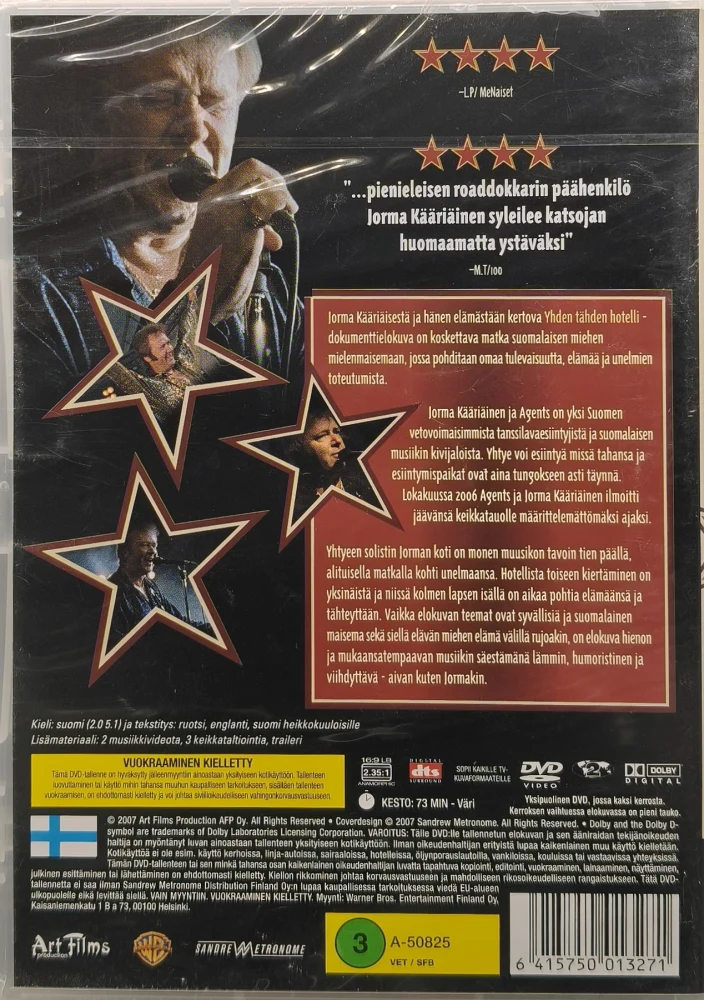 UUSI (DVD) Jorma Kääriäinen - Yhden Tähden Hotelli (2007)