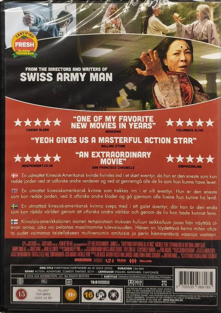 UUSI (DVD) Everything Everywhere All at Once (2022)