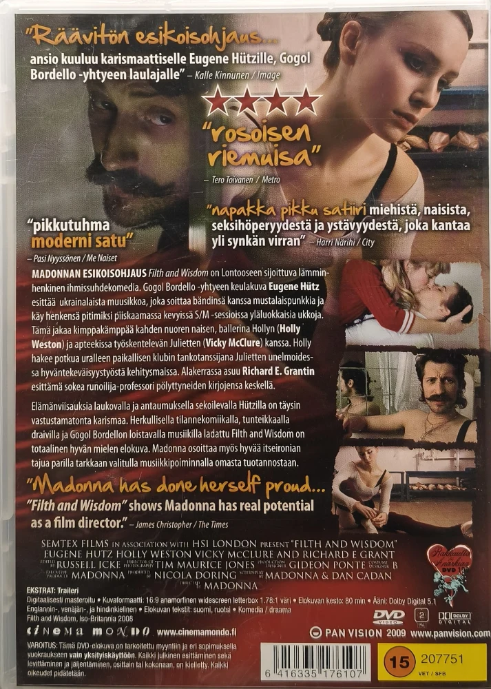 UUSI (DVD) O: Madonna: Filth and Wisdom (2008) SUOMIKANNET