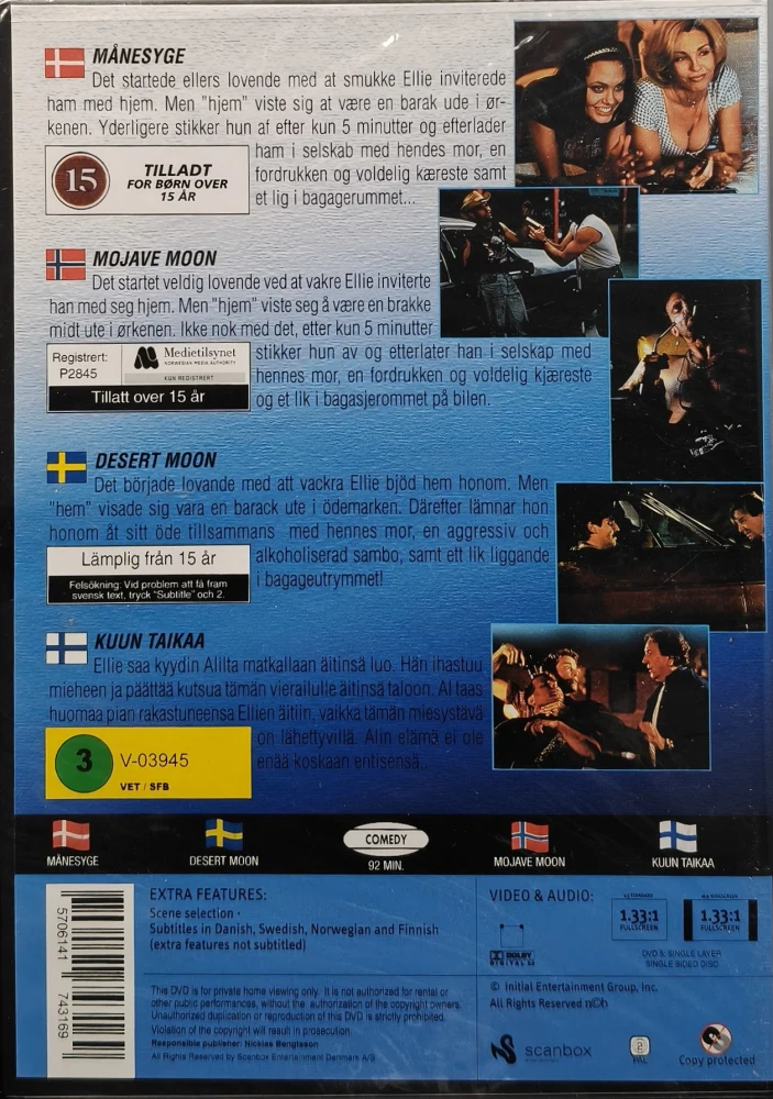 UUSI (DVD) Mojave Moon - Kuun Taikaa (1996) Anne Archer