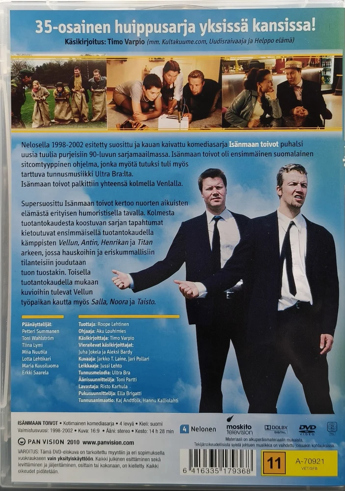 4 DVD) Isänmaan toivot (1998-2002) KOKO TV-SARJA