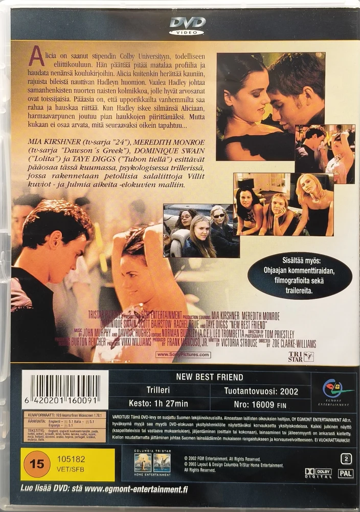 DVD) Kohtalokas ystävä - New Best Friend (2002) EGMONT