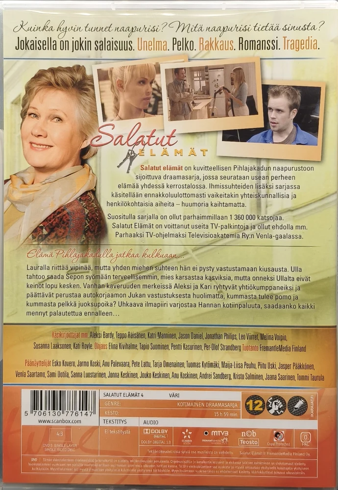 4 DVD) Salatut elämät - Jaksot 136-180