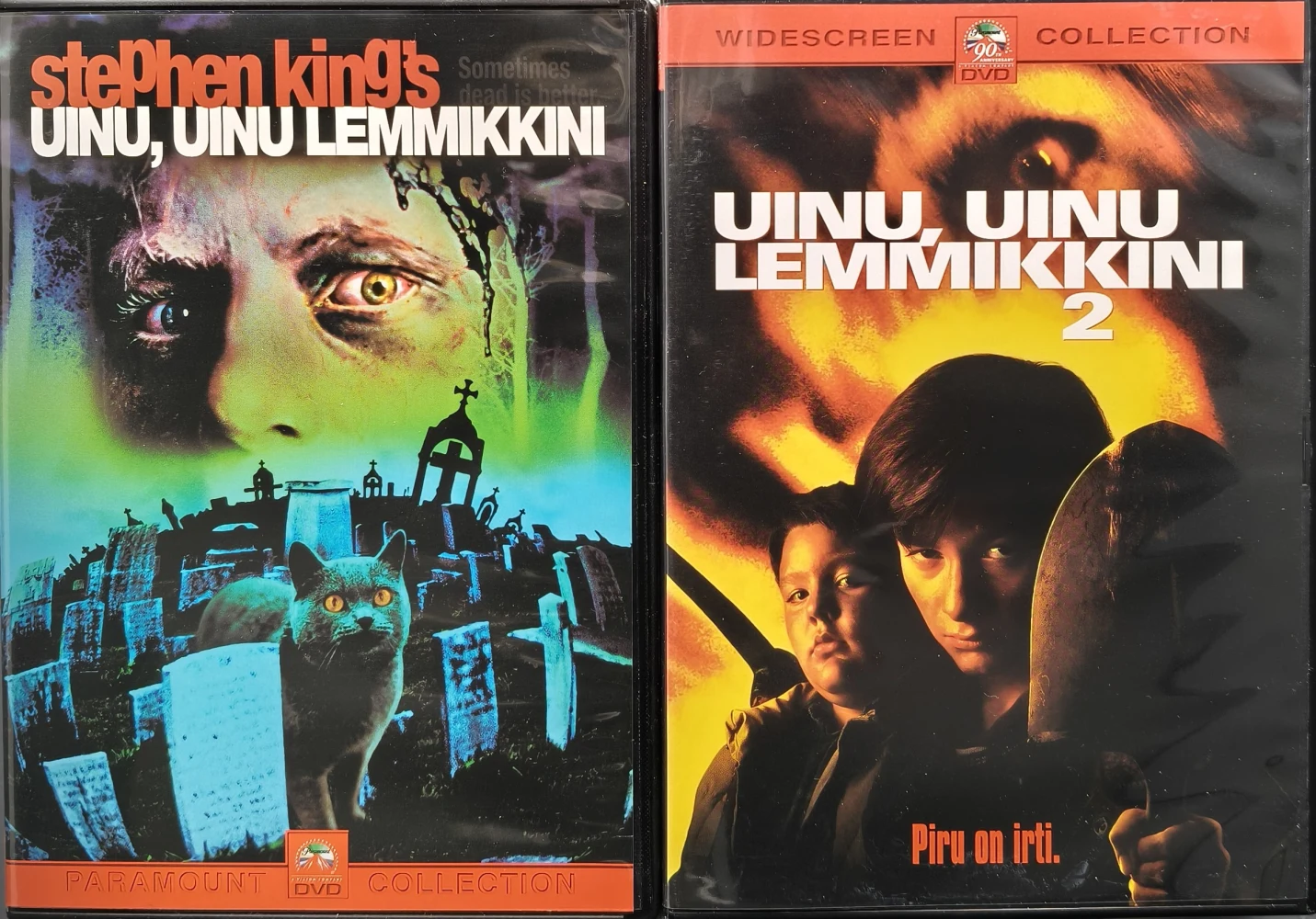2 DVD) Uinu, uinu lemmikkini -  Pet Sematary (1 & 2) SUOMIKANNET (1989/1992)