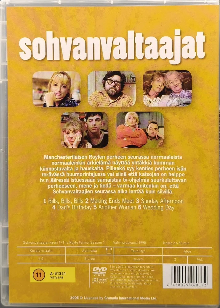 3 DVD) SOHVANVALTAAJAT:  1-3 KAUDET - KOKO SARJA (1998-1999)