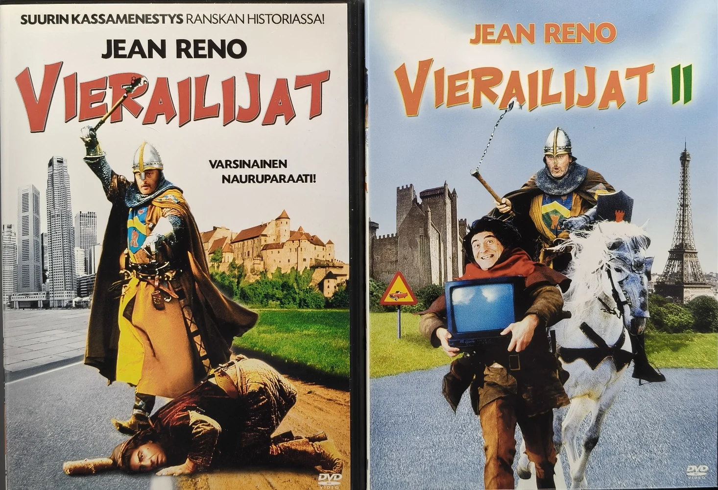 2 DVD) Jean Reno: Vierailijat & Vierailijat II (1993/1998) SUOMIKANNET