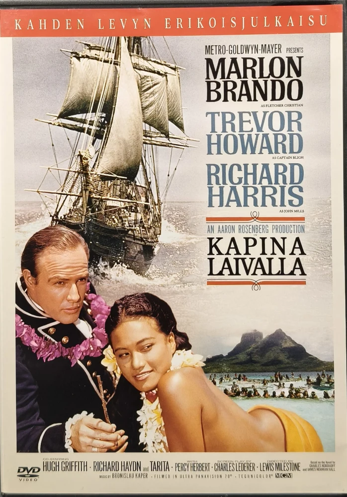 2 DVD) Marlon Brando: Kapina laivalla - Mutiny on the Bounty (1962) SUOMIKANNET