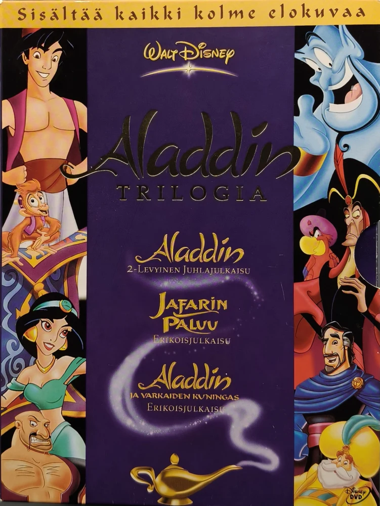 4 DVD BOKSI) ALADDIN - TRILOGIA - SUOMIPUHE/KANNET