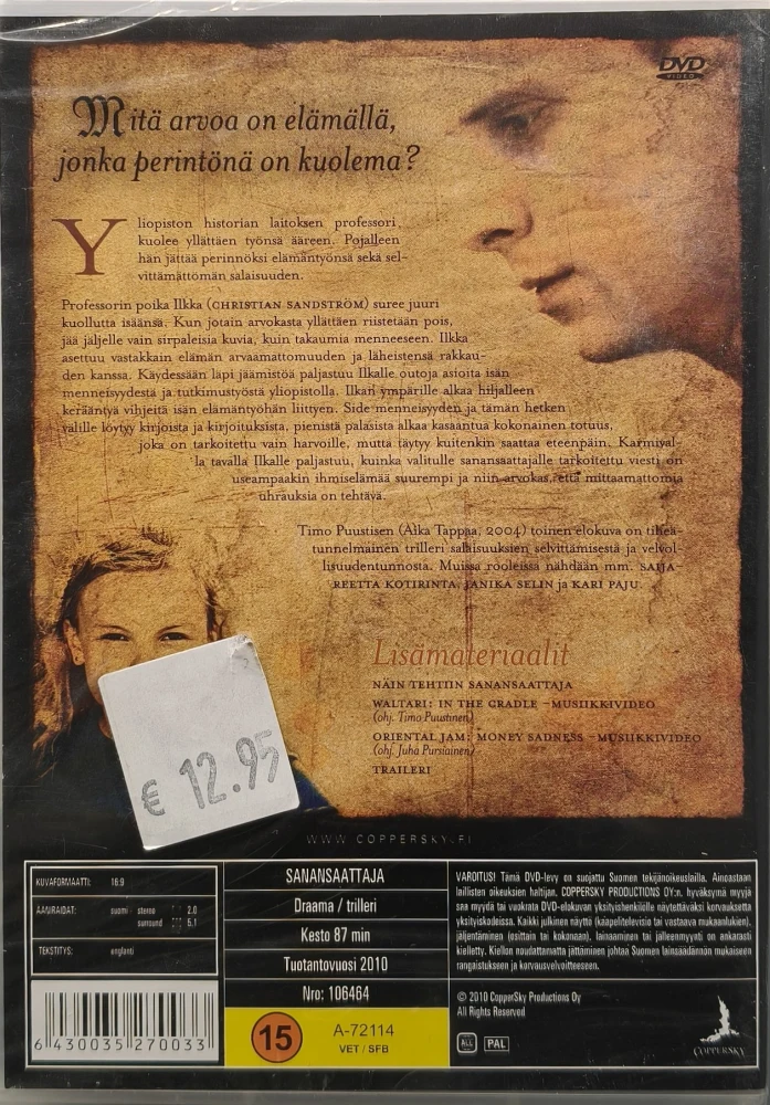 UUSI (DVD) SANANSAATTAJA (2010)