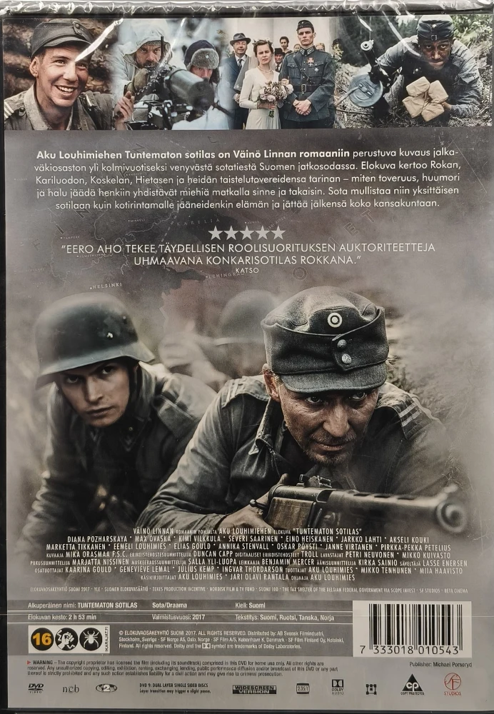UUSI (DVD) Tuntematon sotilas (2017) O: Aku Louhimies
