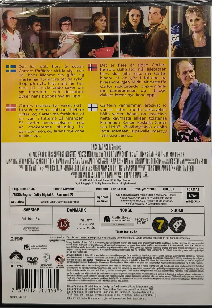 UUSI (DVD) A.C.O.D. - ADULT CHILDREN OF DIVORCE (2013)