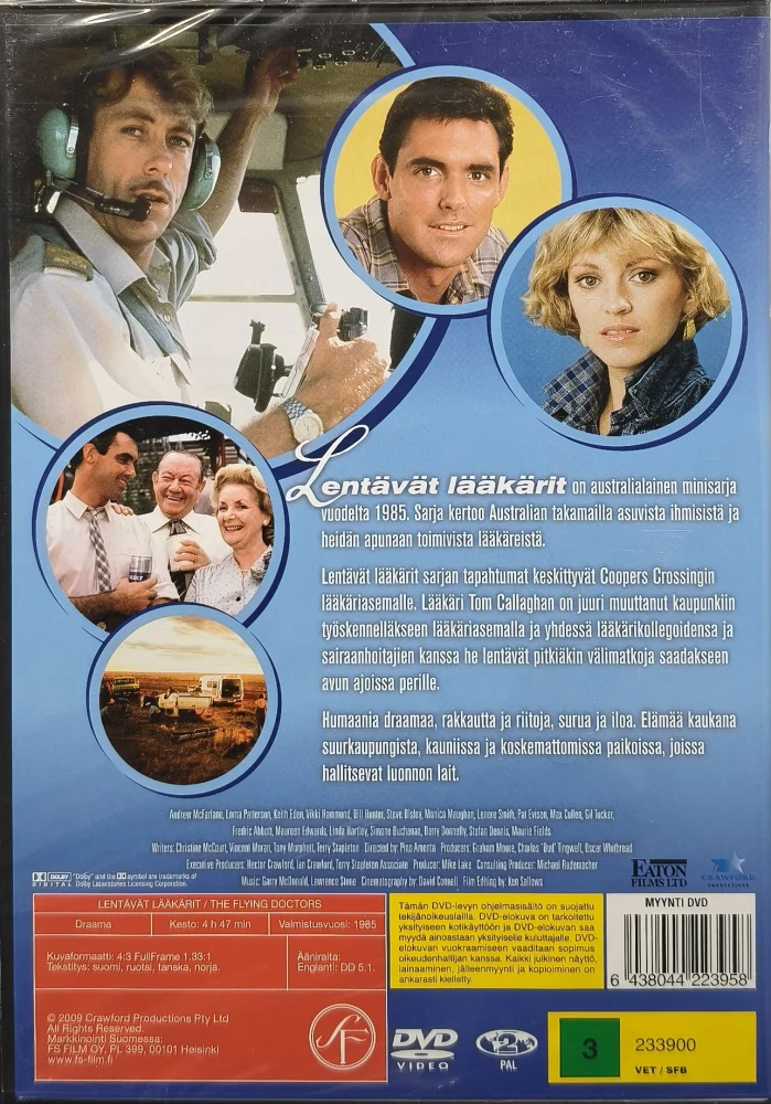 UUSI (3 DVD) Lentävät lääkärit - The Flying Doctors - Koko sarja (1985)