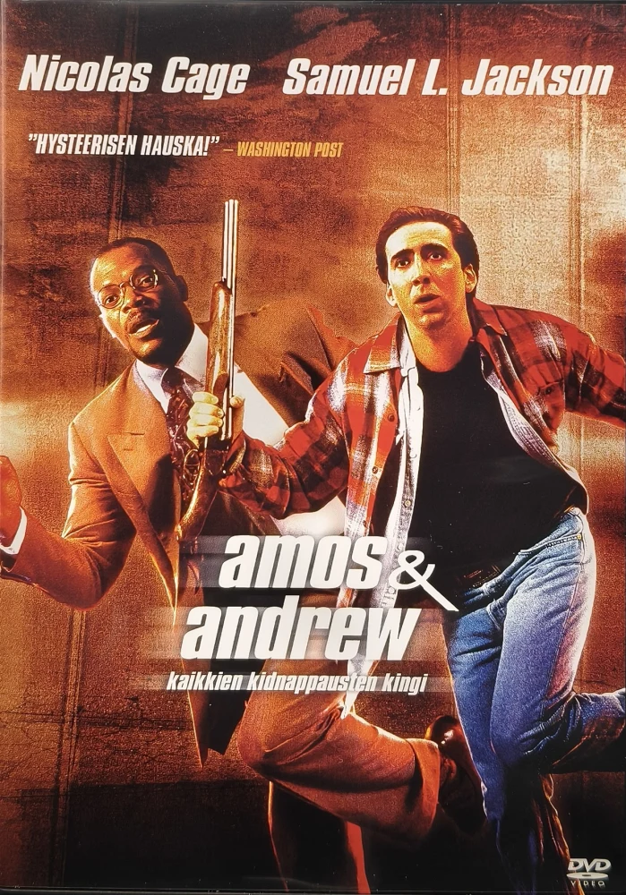 DVD) Nicolas Cage: Amos & Andrew - Kaikkien Kidnappausten Kingi (1993)
