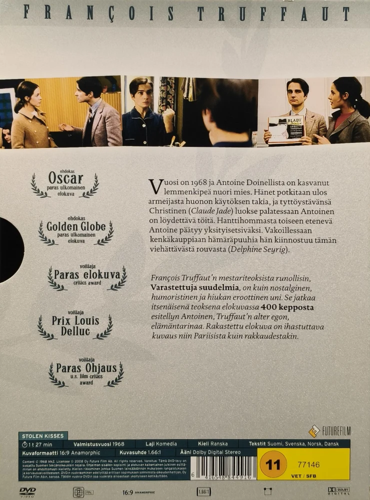 DVD) François Truffaut: Varastettuja suudelmia (1968) SUOMIKANNET