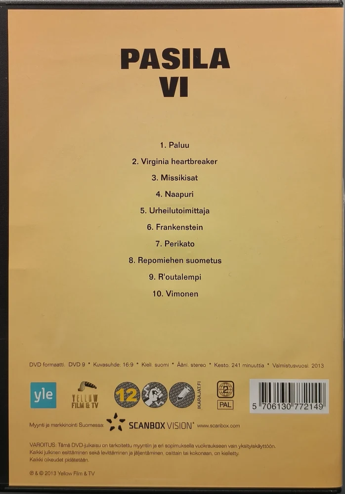 2 DVD) PASILA - KAUSI VI (2013)