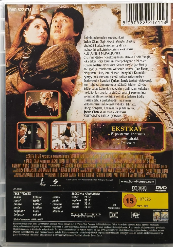DVD) Jackie Chan : Kultainen medaljonki (2003)