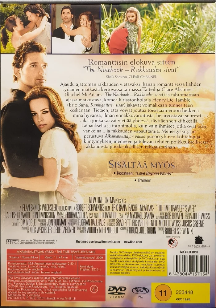 DVD) Aikamatkustajan vaimo - The Time Traveler's Wife (2009)