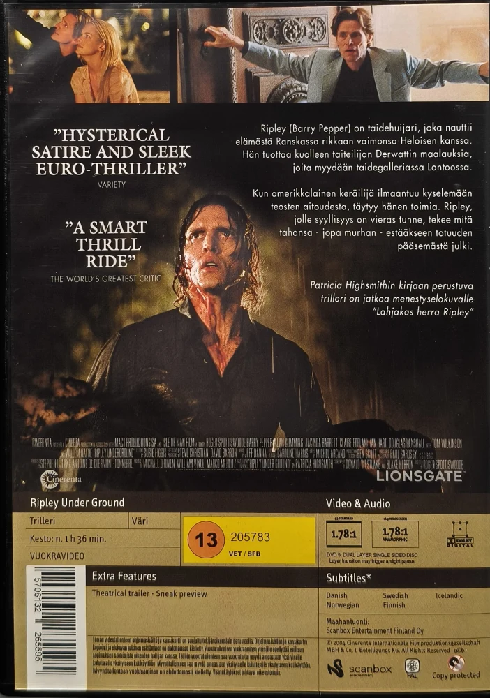 DVD) Ripley Underground (2004) SUOMIKANNET